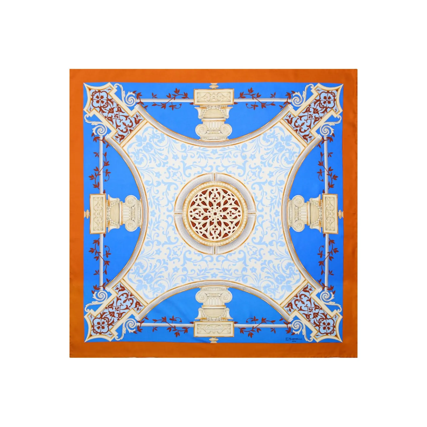 FOULARD IN SETA 90 ARANCIONE Divinita’