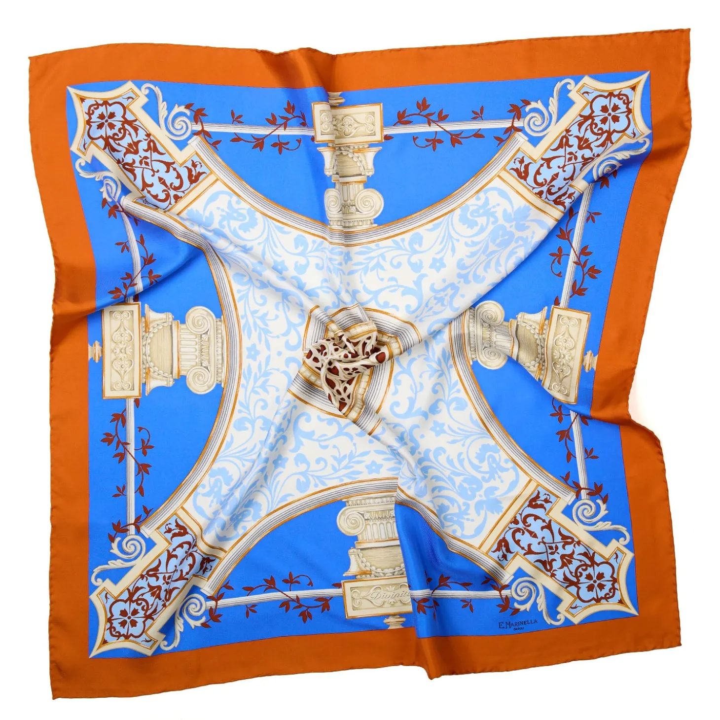 FOULARD IN SETA 90 ARANCIONE Divinita’