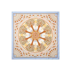 FOULARD IN SETA 90 AZZURRO Mosaico