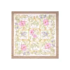 FOULARD IN SETA 90 BEIGE La rosa canina