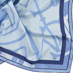 FOULARD IN SETA 90 BLU Archivio inspiration 1961