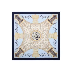 FOULARD IN SETA 90 BLU Divinita’