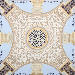 FOULARD IN SETA 90 BLU Divinita’