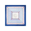 FOULARD IN SETA 90 BLU Pulcinella portafortuna
