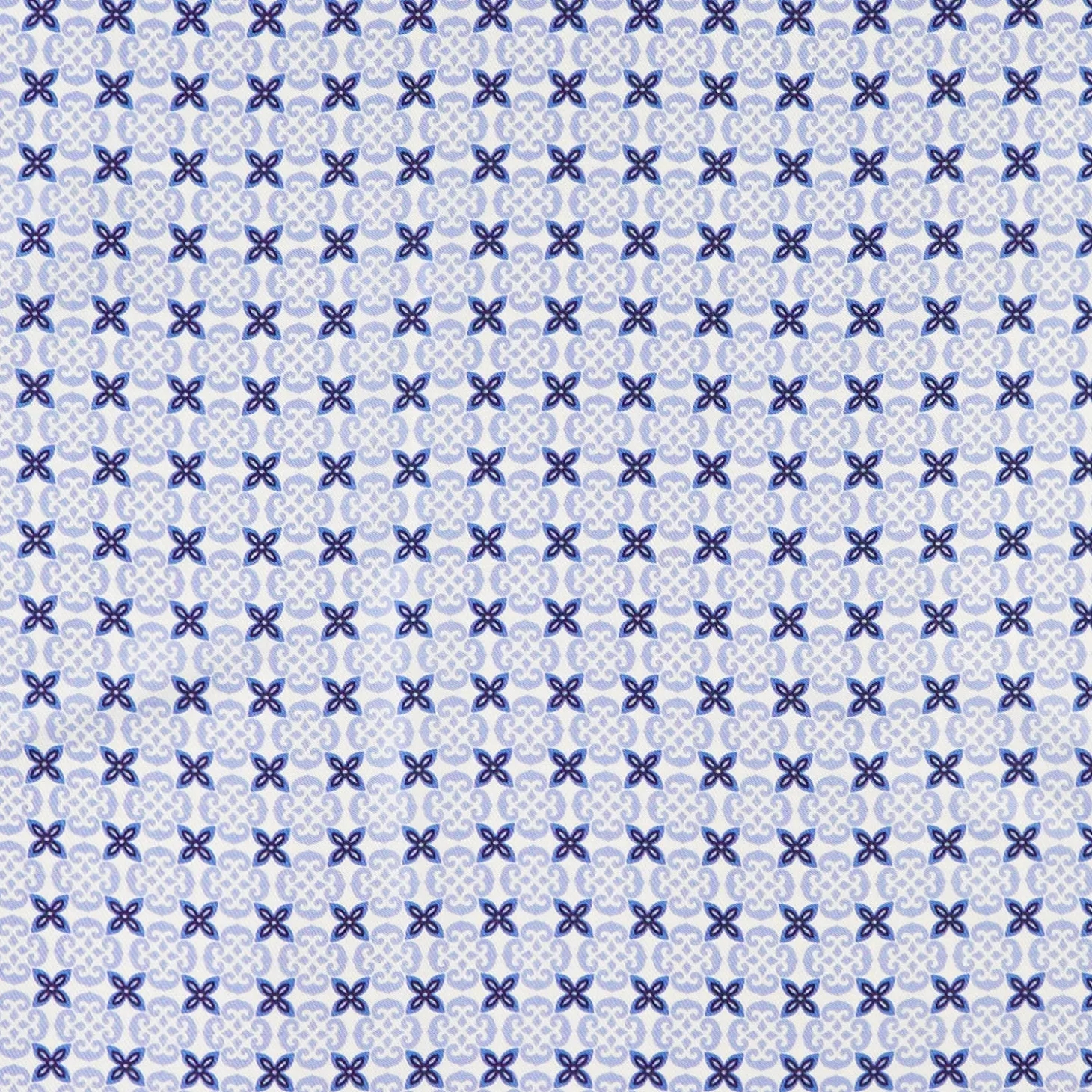 FOULARD IN SETA 90 BLU Small flower ispiration