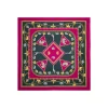 FOULARD IN SETA 90 FUCSIA Elefanti portafortuna