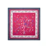 FOULARD IN SETA 90 FUCSIA L'albero della vita