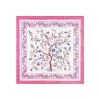 FOULARD IN SETA 90 FUCSIA L'albero della vita