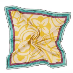 FOULARD IN SETA 90 GIALLO Archivio ispiration 1961
