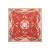 FOULARD IN SETA 90 MARRONE CHIARO Microfantasia, nappine e chiavi