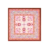 FOULARD IN SETA 90 MARRONE Motivo damascato