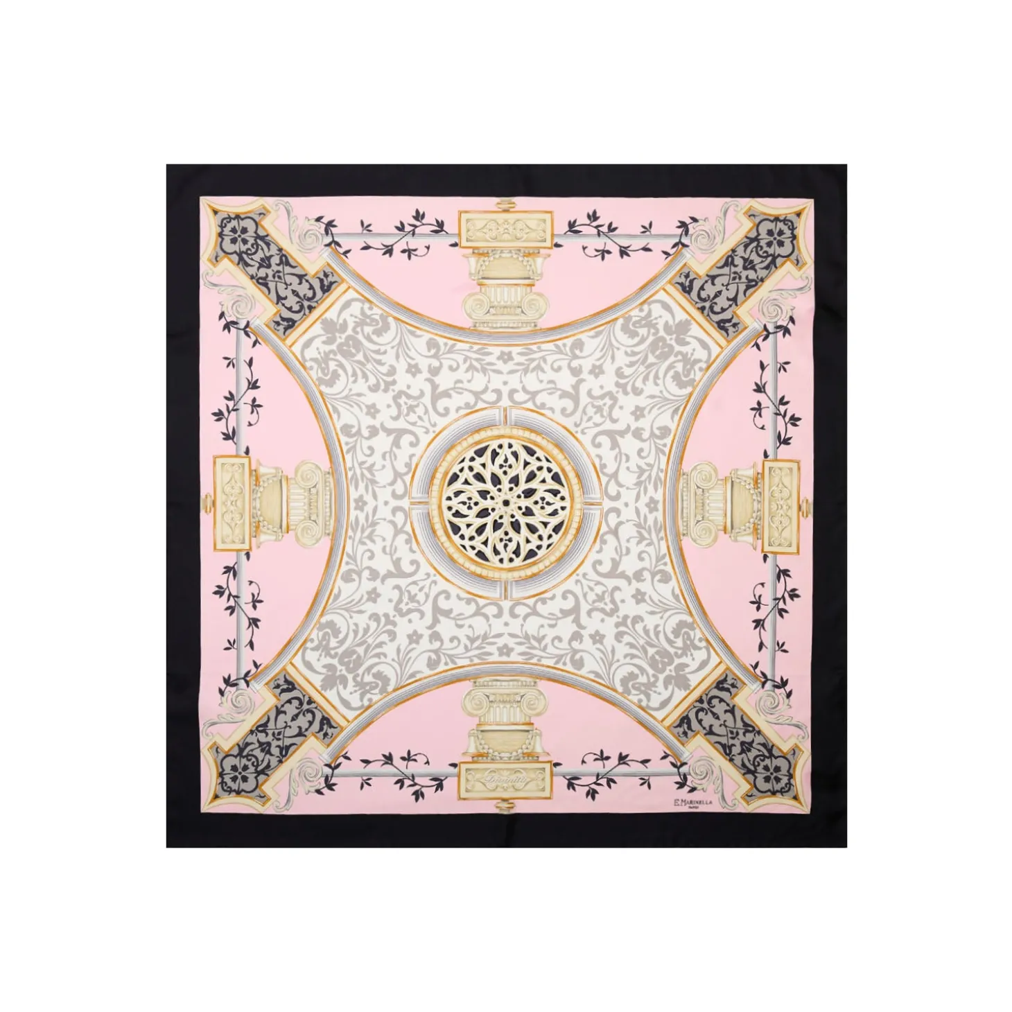 FOULARD IN SETA 90 NERO Divinita’