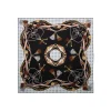 FOULARD IN SETA 90 NERO Microfantasia, nappine e chiavi