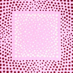 FOULARD IN SETA 65 ROSA Eleganza a pois
