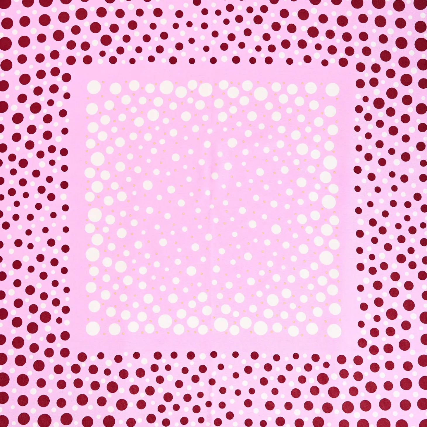 FOULARD IN SETA 65 ROSA Eleganza a pois