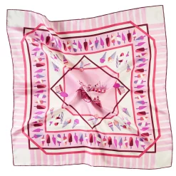 FOULARD IN SETA 90 ROSA La gelateria