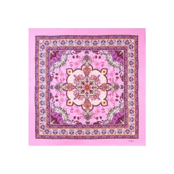 FOULARD IN SETA 90 ROSA Mediterranean vibes