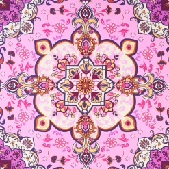 FOULARD IN SETA 90 ROSA Mediterranean vibes