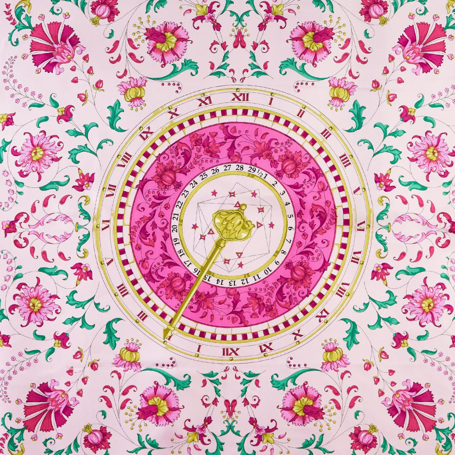 FOULARD IN SETA 90 ROSA Un'estate caprese