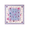 FOULARD IN SETA 90 ROSA World of archivio flowers 1961