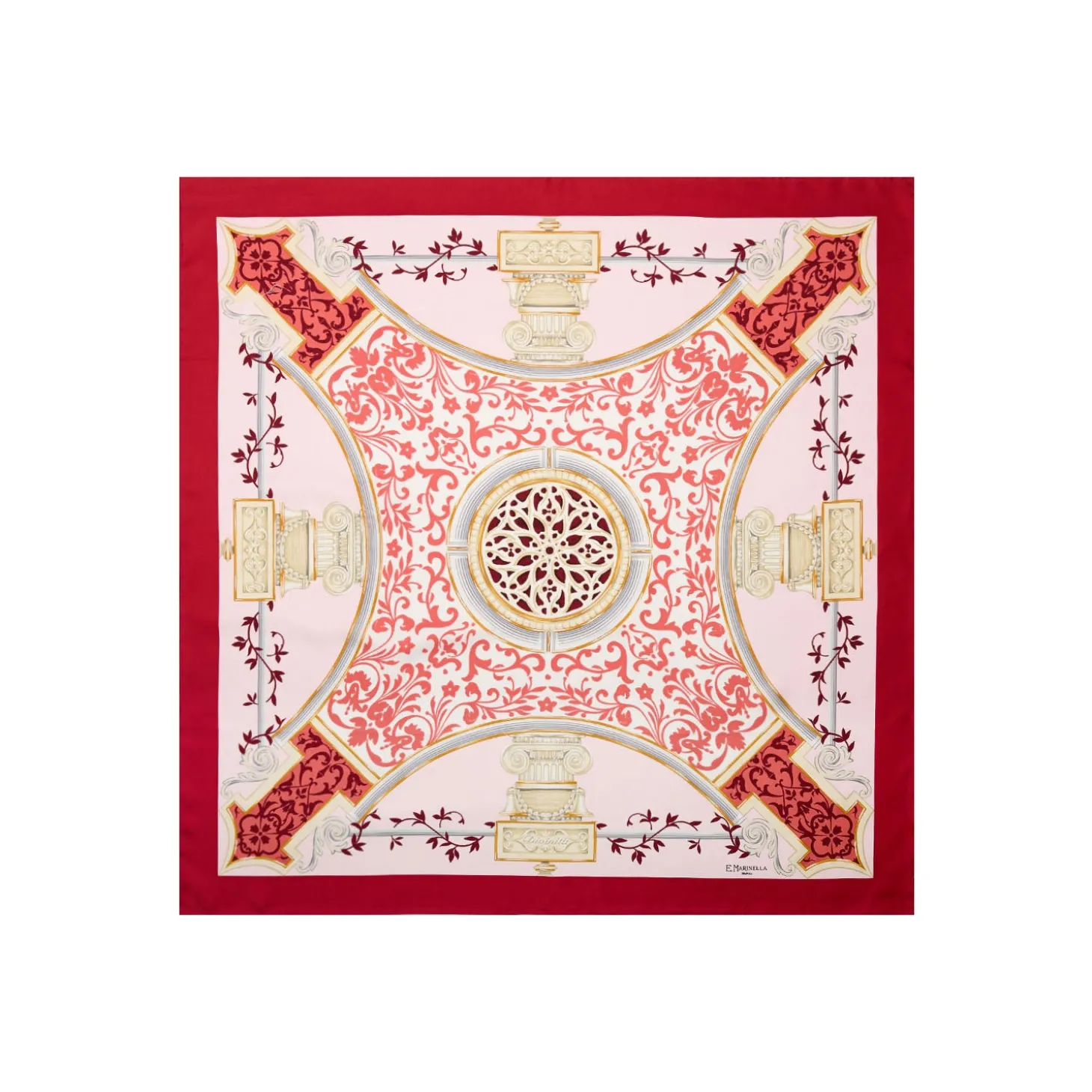 FOULARD IN SETA 90 ROSSO Divinita’