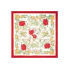 FOULARD IN SETA 90 ROSSO La rosa canina