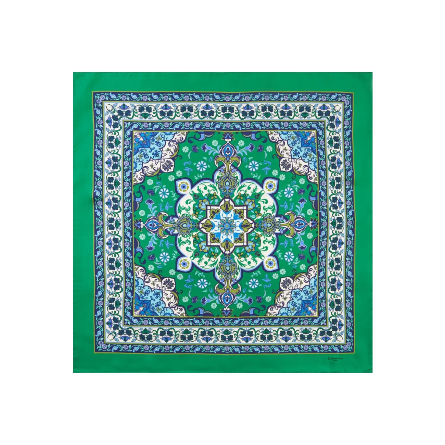 FOULARD IN SETA 90 VERDE Mediterranean vibes