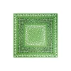 FOULARD IN SETA 65 VERDE OLIVA Eleganza a pois