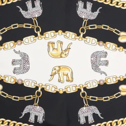 FOULARD ROMBO IN SETA BIANCO Collezione lucky charm