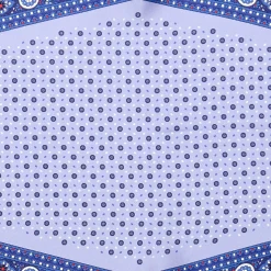 FOULARD ROMBO IN SETA BLU Microfantasia fiore