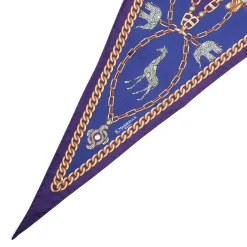 FOULARD ROMBO IN SETA VIOLA Collezione lucky charm