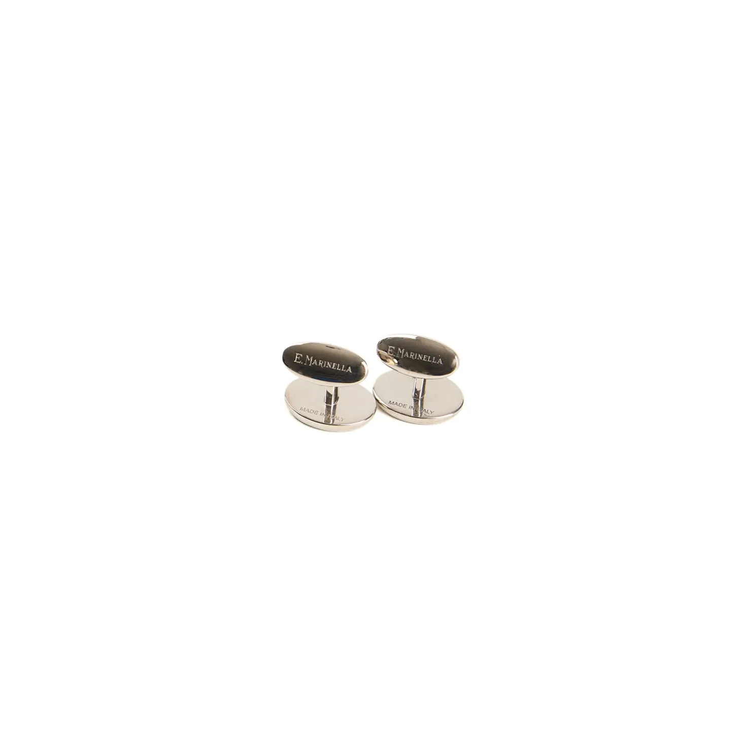 GEMELLI DA POLSO IN ARGENTO BLUCon microfantasia fiore