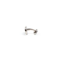 GEMELLI DA POLSO IN ARGENTO VERDECon microfantasia fiore