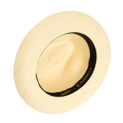 PANAMA MODELLO AMEDEO DETTAGLI IN SETA BLU, 60 CM E. marinella x borsalino