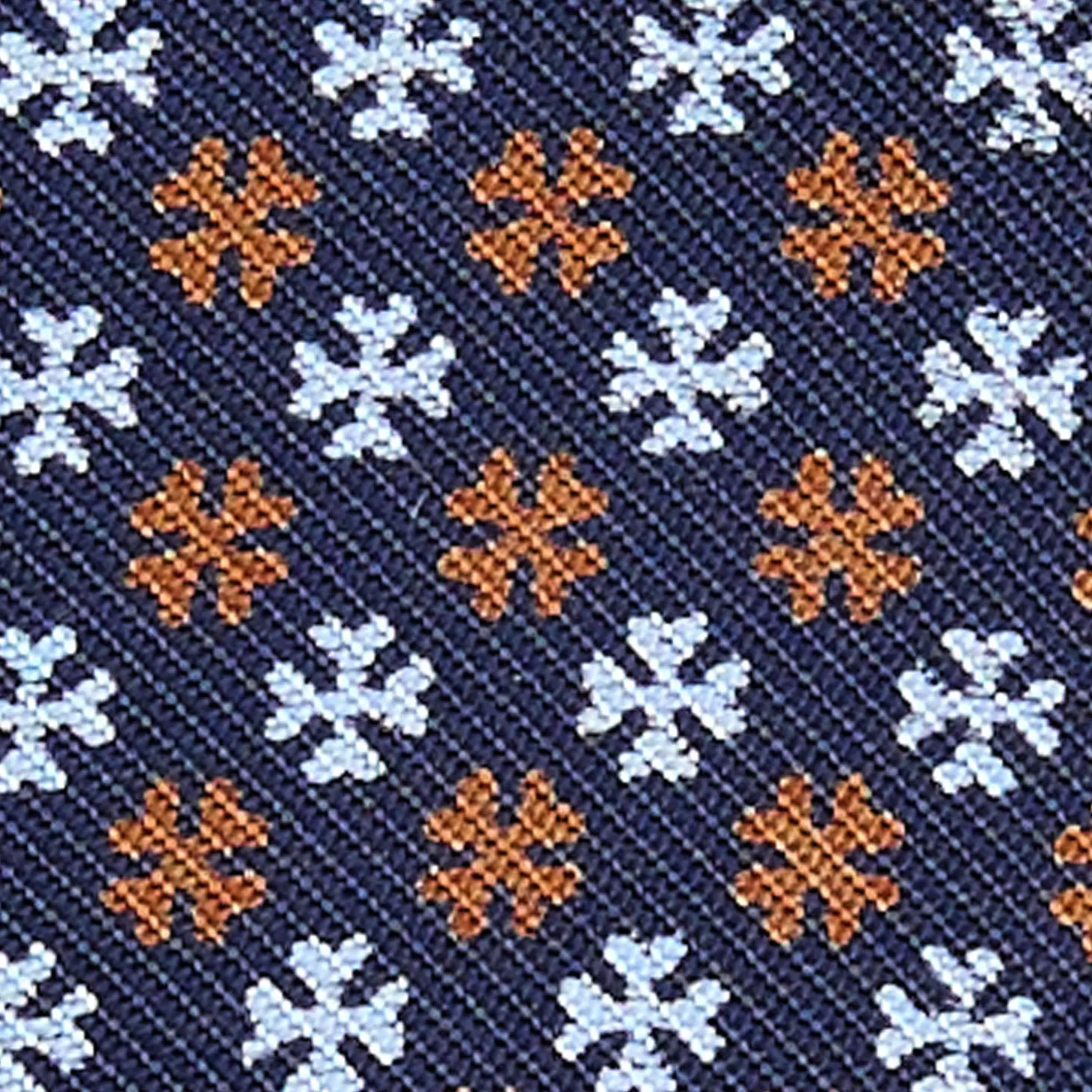 PAPILLON DA ANNODARE IN SETA BLU SCURO Microfantasia fiore