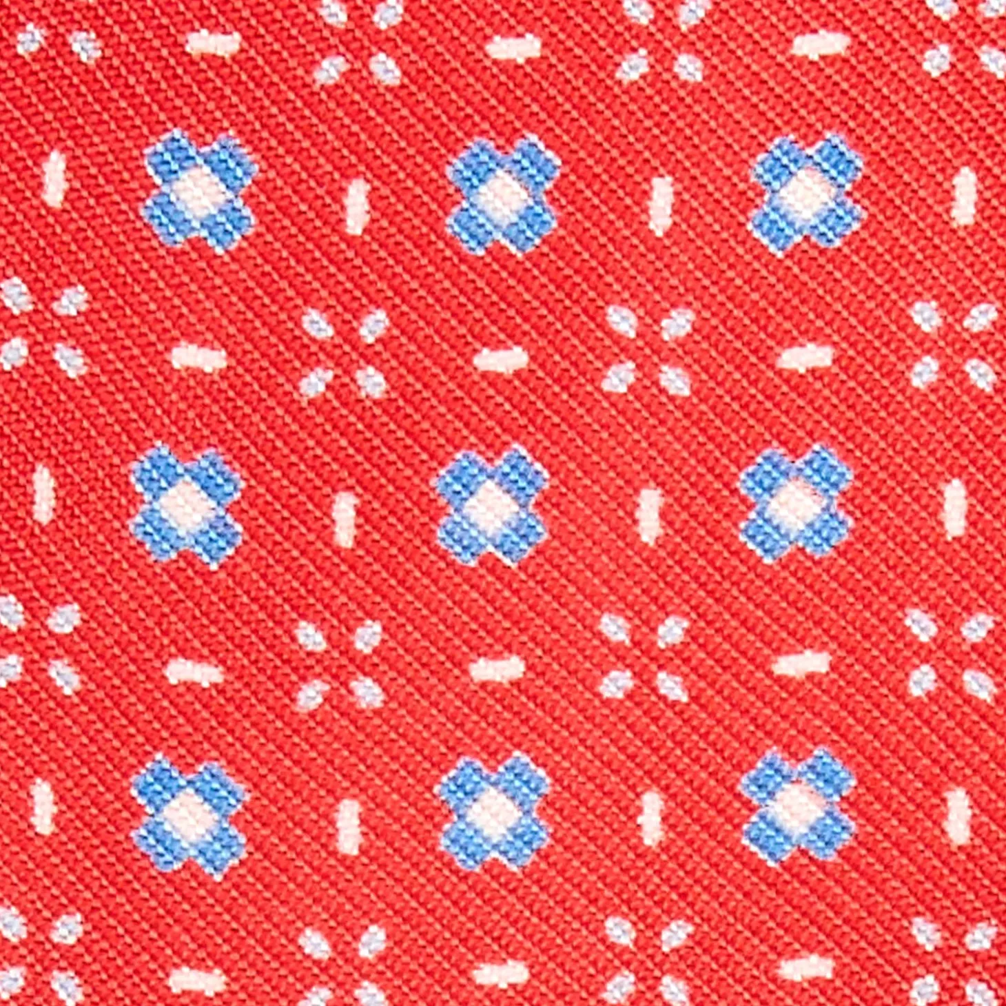 PAPILLON DA ANNODARE IN SETA ROSSO Microfantasia fiore