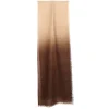 PASHMINA AZZURRA E MARRONE EFFETTO SFUMATO In cashmere