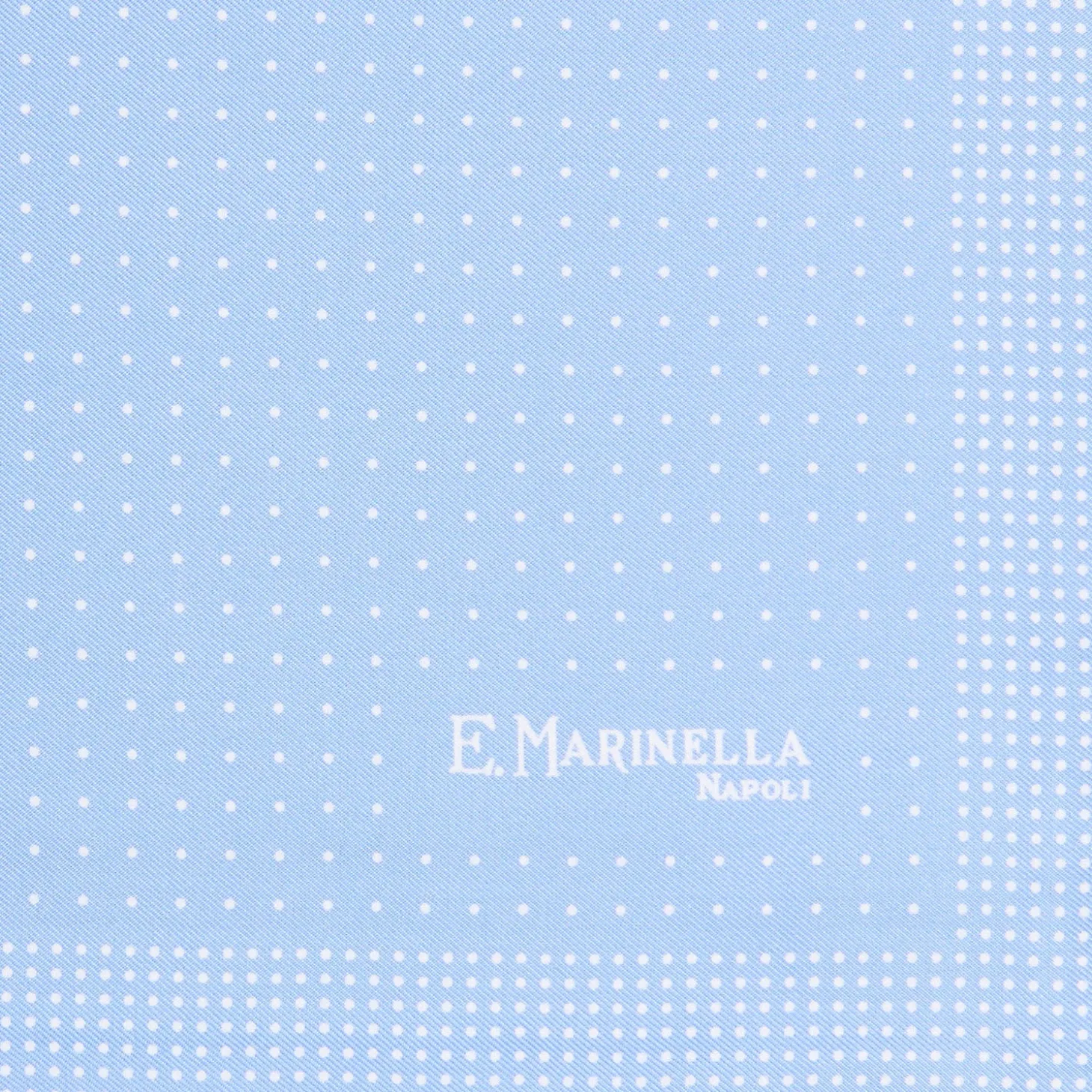 POCHETTE DA TASCHINO IN SETA STAMPATA A MANO AZZURRA Microfantasia fiore
