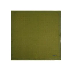 POCHETTE DA TASCHINO IN SETA STAMPATA A MANO VERDE OLIVA Pois