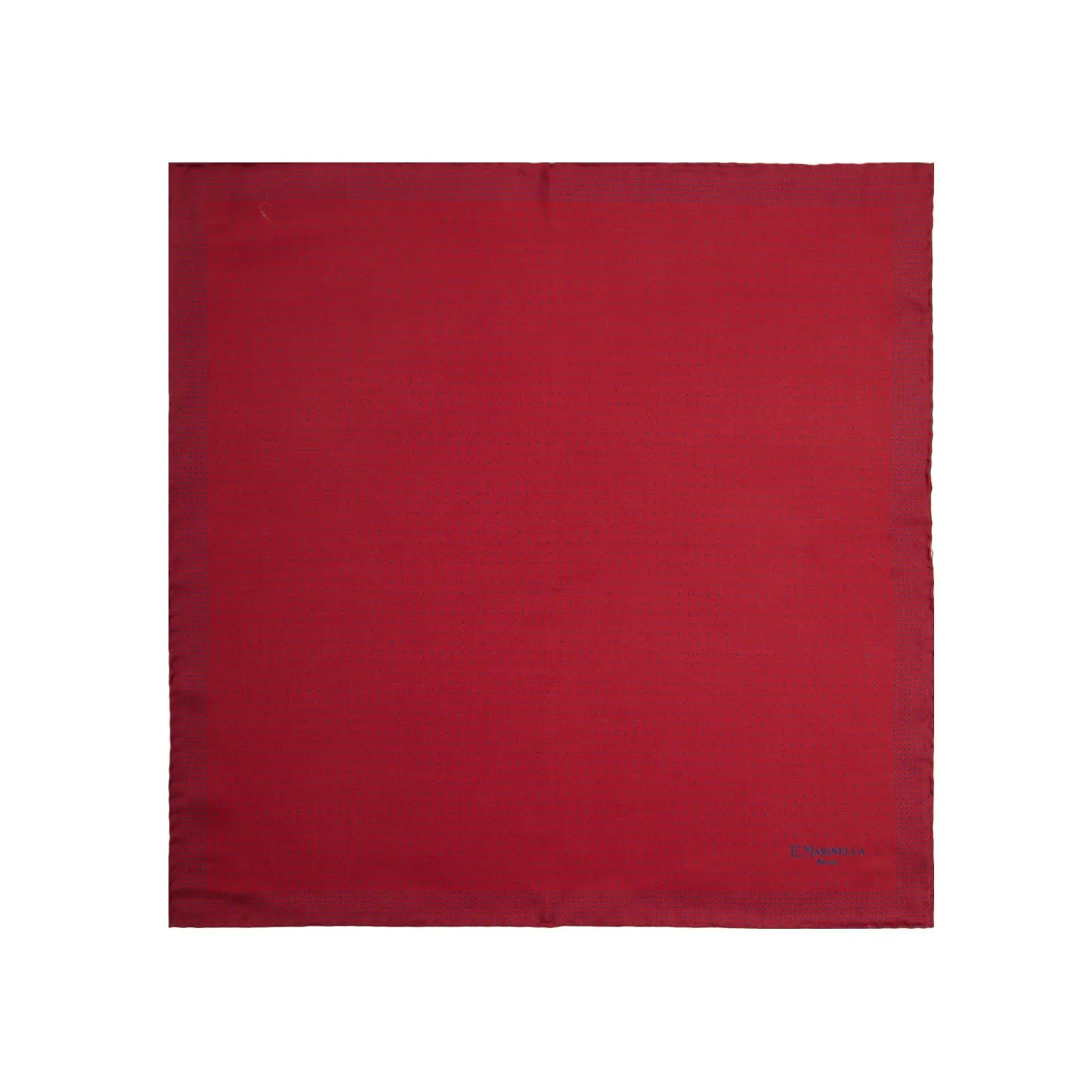 POCHETTE DA TASCHINO IN SETA STAMPATA A MANO BORDEAUX Pois