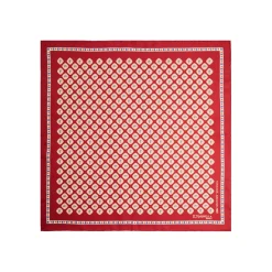 POCHETTE DA TASCHINO IN SETA STAMPATA A MANO BORDEAUX Fantasia archivio 1980