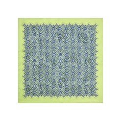 POCHETTE DA TASCHINO IN SETA STAMPATA A MANO VERDE CHIARO Macrofantasia fiore