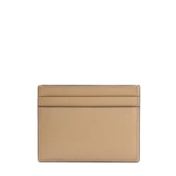 PORTACARTE DI CREDITO PICCOLO BEIGE In pelle liscia