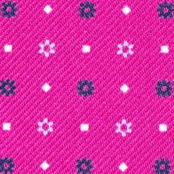 PORTACARTE DI CREDITO SETA E PELLE FUCSIA 5 scomparti