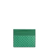 PORTACARTE DI CREDITO SETA E PELLE VERDE CHIARO 5 scomparti