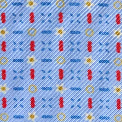 PORTACARTE PIEGHEVOLE IN SETA PELLE AZZURO 10 scomparti