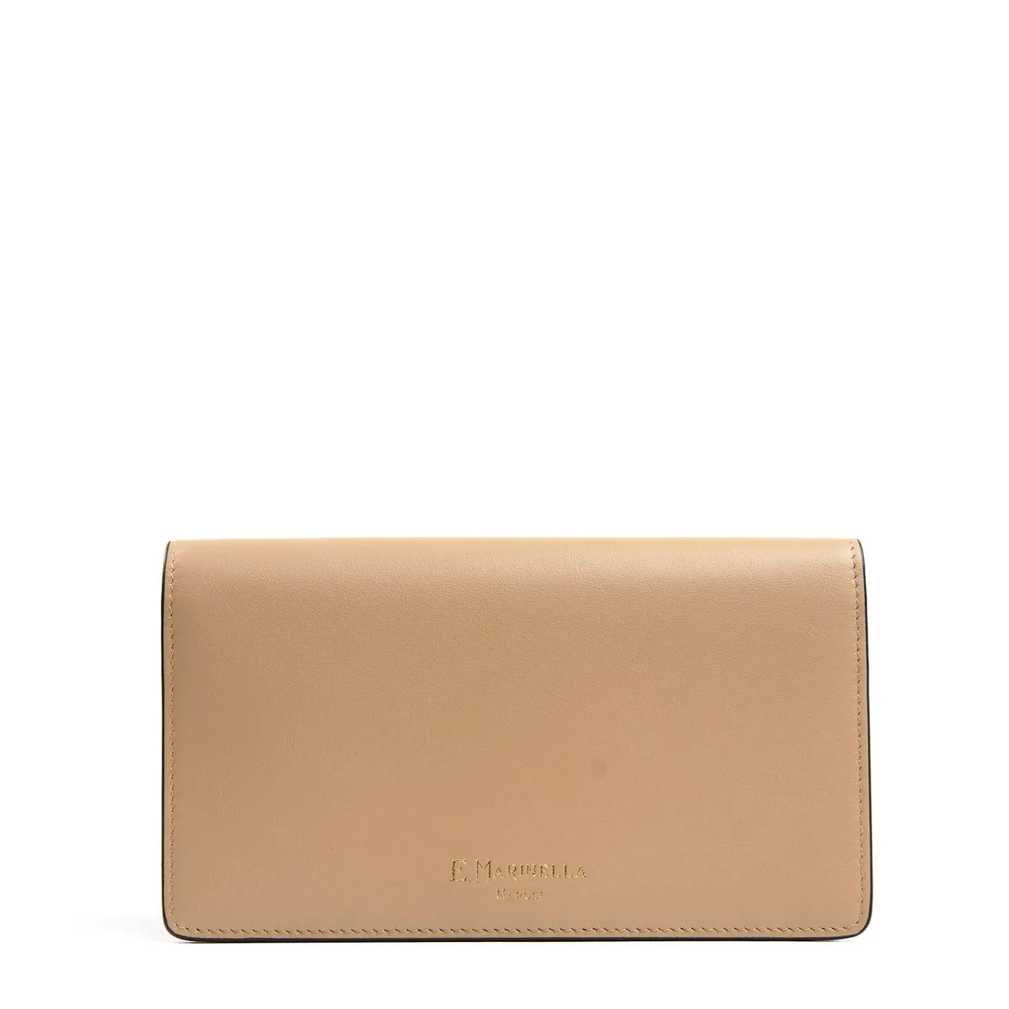 PORTAFOGLIO GRANDE BEIGE In pelle liscia