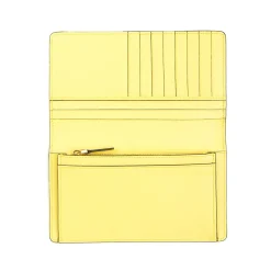 PORTAFOGLIO GRANDE GIALLO In pelle liscia