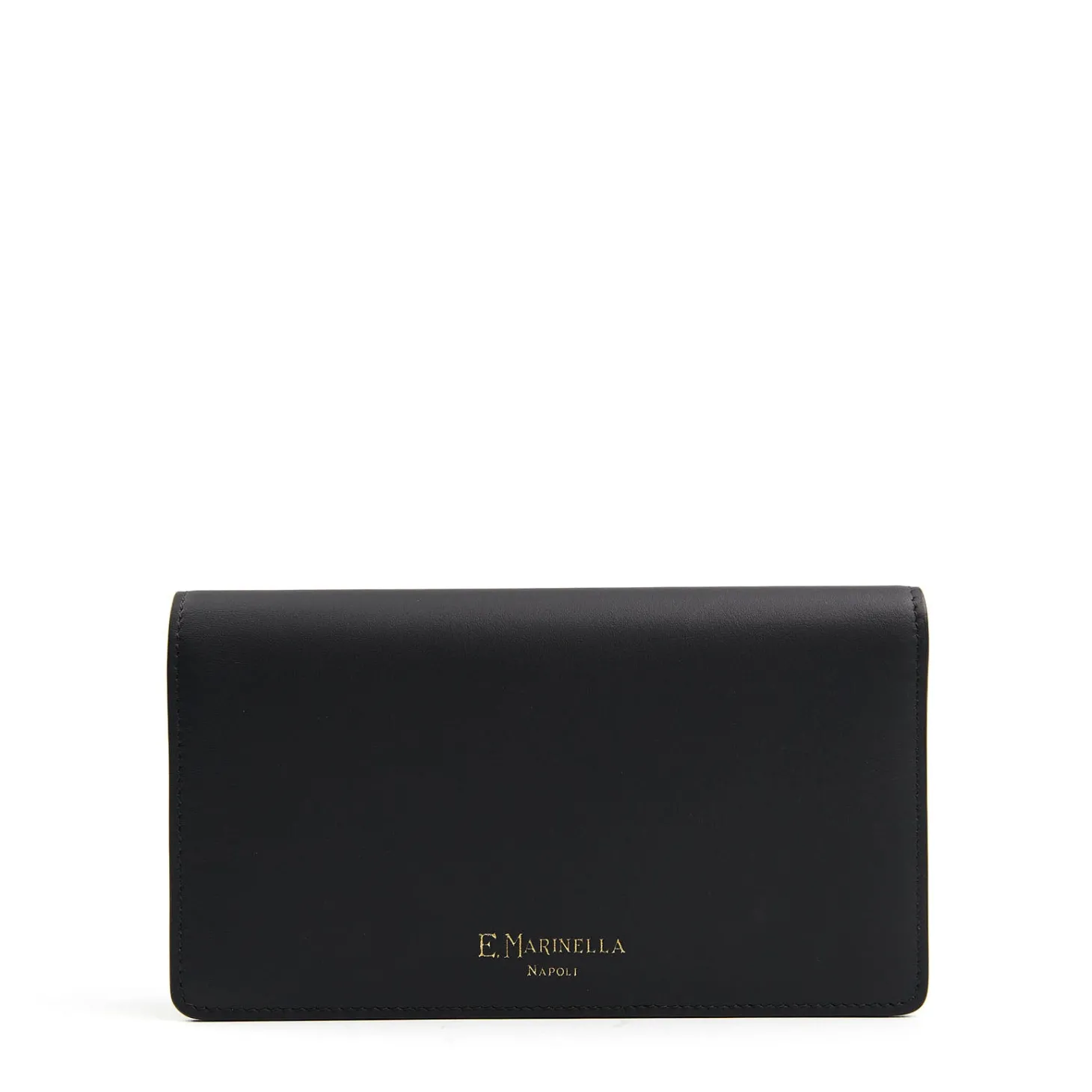 PORTAFOGLIO GRANDE NERO In pelle liscia