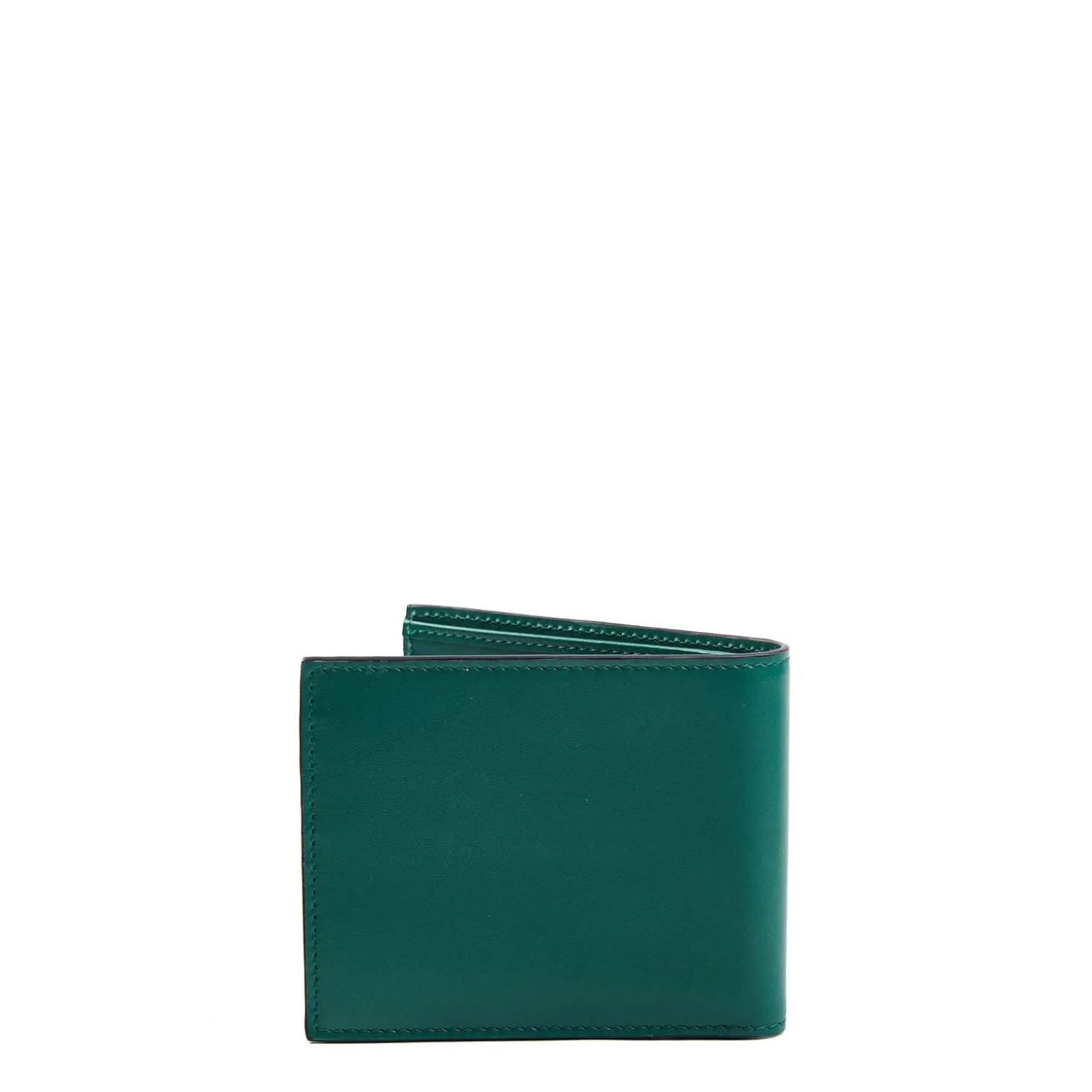 PORTAFOGLIO ORIZZONTALE VERDE SCURO In pelle liscia